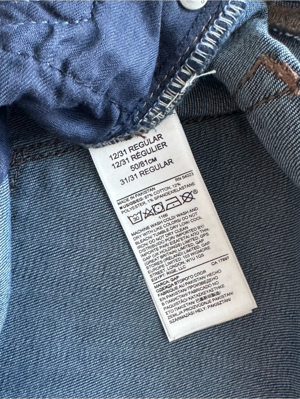 NWT GAP Perfect Boot Jeans Mid Rise Stretch Denim Size 31 Regular 12/31 R - Picture 12 of 13